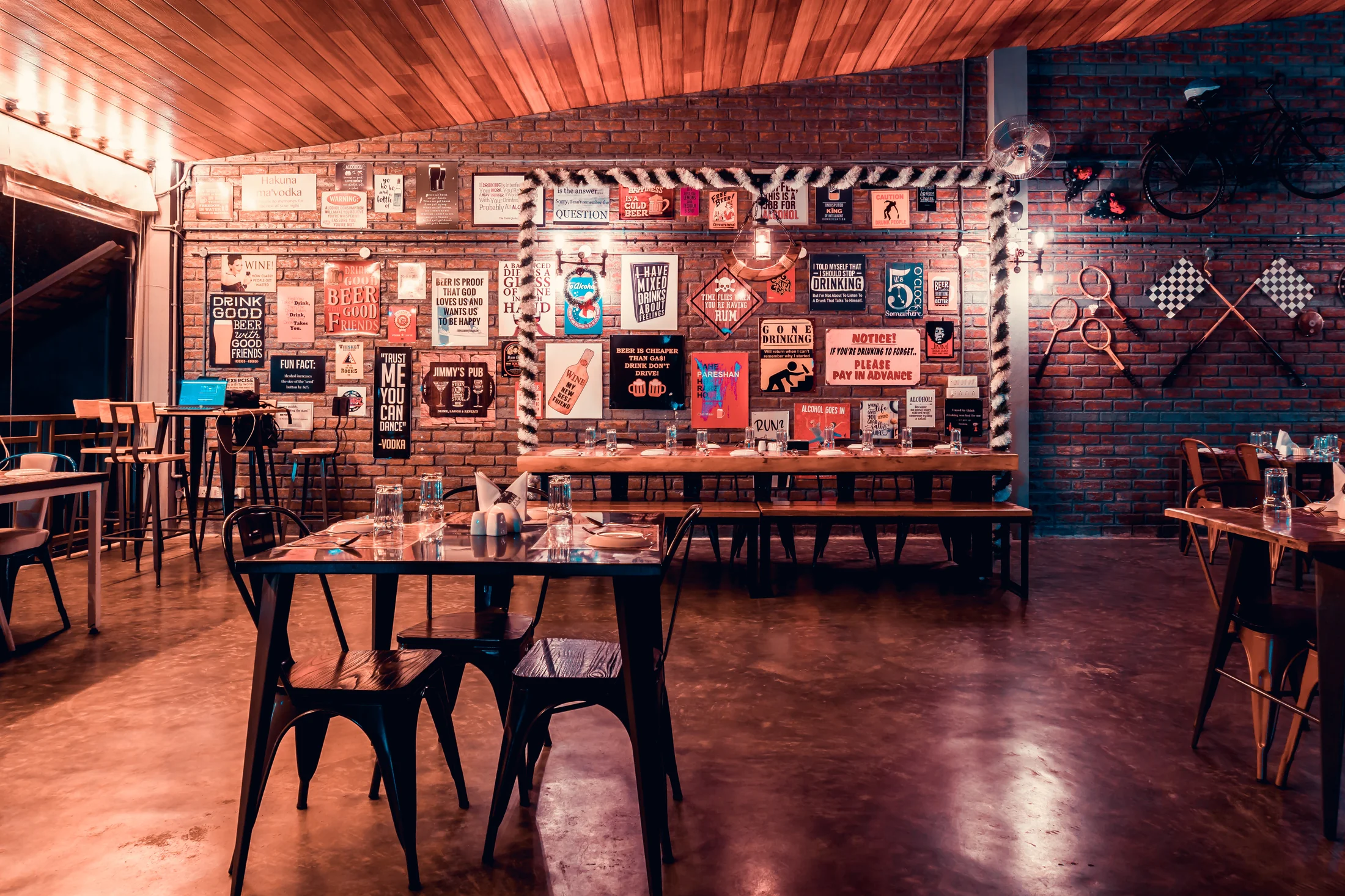 Mysore Union dining space
